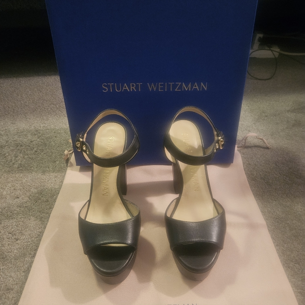 Stuart Weitzman, Black Ryder 6.5 Platform